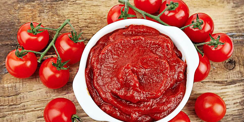 日常生活中的番茄酱在其制作生产过程中的工艺流程